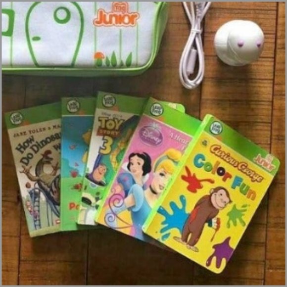 Leapfrog Tag Jr Leap Reader USB  Books Case Complete Bundle - Picture 2 of 15